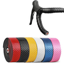 Ремни для руля велосипедные с углеродным покрытием, противоскользящие, дышащие и амортизирующие ремни для руля, оборудование для верховой езды 2024 - купить недорого