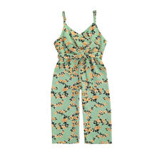 1-6Y Toddler Kids Baby Girl Sleeveless V-neck Strap Floral Romper Jumpsuit Playsuit Outfits Summer Sunsuit Clothes 2024 - buy cheap