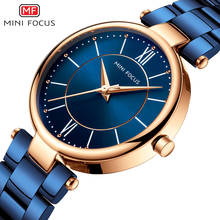 Женские часы MINI FOCUS, Водонепроницаемые Синие часы с стальным ремешком, роскошные женские часы для девочек, кварцевые часы, женские часы, Montre Femme 2024 - купить недорого