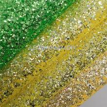 1PC 21X29CM Glitter Fabirc, Chunky Glitter Leather, Glitter Leather Sheets For Making Bows  LEOsyntheticoDIY T428A 2024 - buy cheap