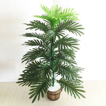 Palmera Artificial Tropical grande Monstera para decoración del hogar, hojas falsas de seda de coco, 90cm, 39 cabezas 2024 - compra barato