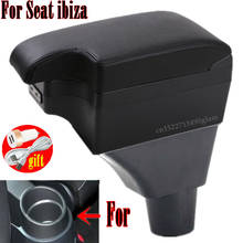 For Seat ibiza armrest box central Store content Storage box with cup holder ashtray products 2024 - buy cheap