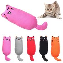 Pet Plush Toys Claws Thumb Bite Cat Mint Scratcher Teeth Grinding Catnip Cat Toy Interactive Tools Pet Supplies Dropshipping 2024 - купить недорого