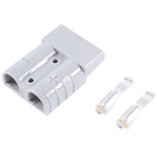 10 pces para anderson plug conector 50a 600v 6awg prata chapeado sólido cobre terminal ac/dc ferramentas elétricas 2024 - compre barato