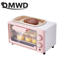 Dmwd-mini forno elétrico para assar pizza, frigideira, omelete, torradeira, café da manhã, cozinha 2024 - compre barato