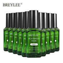 BREYLEE-suero eliminador de espinillas, mascarilla negra que reduce los poros, tratamiento del acné, esencia antienvejecimiento, cuidado de la piel, mascarilla de hoja exfoliante 2024 - compra barato