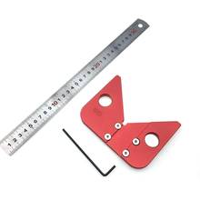 Multifunctional Woodworking Ruler Round Center Measuring Ruler 45 Degree Angle Gauge Woodworking Marking Scribing Tool 2024 - buy cheap