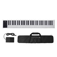 Teclado de piano eletrônico digital com 61 teclas, saída midi 128 tons 128 rítmicos, 14 músicas, programação de gravação, reprodução de piano 2024 - compre barato