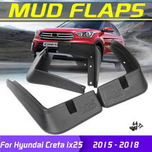 4Pcs Car Mudflaps Front Rear Mud Flaps Mudguards Splash Guards Fender Flares For Hyundai Creta ix25 2015 2016 2017 2018 Styling 2024 - buy cheap