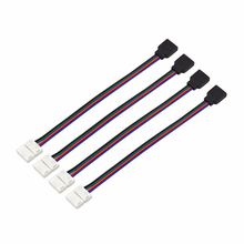 Conector RGB para soldar, 4 pines, LED, RGB, placa PCB, 5050 Led, tira Led 2024 - compra barato