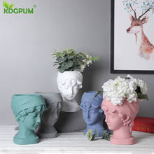 Modern Handmade Ceramic Flowerpot Art Portrait Vase Simple Nordic Ins Home Decoration Sculpture Ornaments 2024 - buy cheap