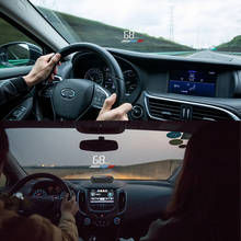 2021 новый GPS OBD2 M7 HUD Автомобильный дисплей GPS с крышкой объектива HUD проектор на лобовое стекло электронная система сигнализации отображения напряжения 2024 - купить недорого
