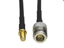 Rg58 cabo n jack fêmea para sma fêmea jack bulkhead porca conector rf em linha reta 6 polegada 20 20 m 2024 - compre barato