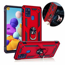 Shockproof Phone Case For Samsung Galaxy A21s A41 A51 A71 5G A81 A91 M31 M60S M80S S10 Note 10 Lite Car Holder Ring Armor Cover 2024 - buy cheap