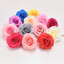 High Quality 5pcs Silk Big Roses Flower Heads Artificial Fake Flowet DIY Wedding Home Decoration Scrapbook Accessories 2024 - buy cheap