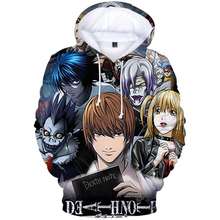 Sudadera con capucha y estampado 3d de Death Note para hombre y mujer, ropa de talla grande con estampado de Anime, gran oferta, 2021 2024 - compra barato