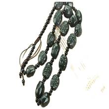 Xinjiang Hetian Jade azul Jade 18 Arhat cadena colgante Jade Natural cadena colgante 2024 - compra barato