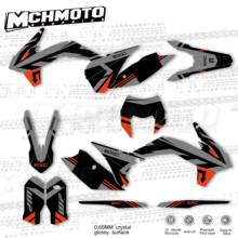 Графические наклейки MCHMFGFull, наклейки с мотоциклетным фоном, с именем на заказ для KTM EXC SXF 2015 2016 2024 - купить недорого