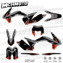 MCHMFGFull Graphics Decals Stickers Motorcycle Background Custom Number Name For KTM EXC SXF  2015 2016 2024 - buy cheap