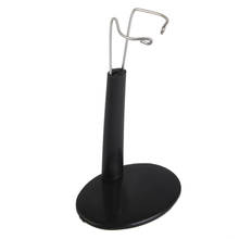 Suporte de exibição suporte de metal ajustável, preto, base de plástico 3.1-3.5 polegadas para bonecas, figuras de ação 2024 - compre barato