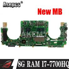 Akemy FX502VD Laptop Motherboard For Asus FX502V FX502VD FX502VE FX502VM Mainboard 8G RAM I7-7700HQ GTX1050 4G graphics 2024 - buy cheap