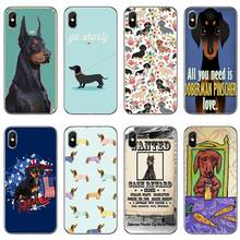 Caixa do telefone Para Samsung Galaxy M30 A70 Dachshund cão Doberman A60 A50 A40 A30 A10 A9s A8 A6s J8 J4 J6 Principal Acrescido de 2018 2024 - compre barato