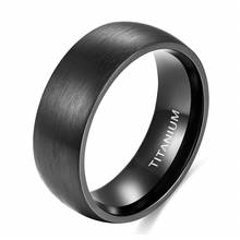 Somen 8 мм черное керамическое кольцо с матовым куполом мужские обручальные кольца обручальное кольцо Модные ювелирные изделия удобная посадка 2024 - купить недорого