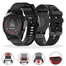 Ремешок силиконовый для наручных часов, быстросъемный браслет для Garmin Fenix 6X 6S 6 Pro 5X 5 plus S60 Watch Easyfit, 26 мм 22 мм 2024 - купить недорого