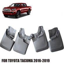 4PCS Car Mudflap  Fender Mud Guard Splash Flaps Mudguards Accessories  fit for toyota tacoma 2016-2019 YC101005 2024 - buy cheap