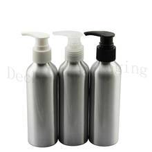20x150ml Empty Pump Lotion Bottles Silver Aluminum Liquid Soap Dispenser Containers Body Lotion Cream Bottle Cosmetic Container 2024 - buy cheap