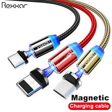 Магнитный кабель для быстрой зарядки USB Type-C кабель магнитное зарядное устройство Micro USB кабель Мобильный телефон кабели для Samsung iphone USB шнур 1 м 2024 - купить недорого