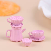 1pc or 1set 1/12 Ceramic Tea Cup Dollhouse Miniature Tableware Cup & Saucer Decoration For Dollhouse Decals New 2024 - buy cheap