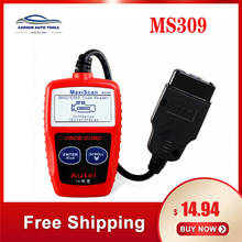 Autel-herramienta de diagnóstico de coche MaxiScan MS309, lector de código OBDII, escáner obd2, Original y profesional, MS309 2024 - compra barato