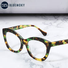 BLUEMOKY-gafas con montura de mariposa para mujer, lentes ópticas de acetato para miopía, diseño de marca Vintage, anteojos de ojo de gato para mujer 2024 - compra barato