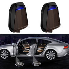 Беспроводной перезаряжаемый светодиодный лазерный проектор для автомобильной двери, 2 шт. 2024 - купить недорого