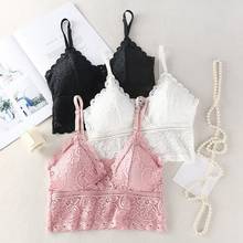 Women Tube Top Lace Top Push Up Cropped Top Camis Corset Wireless Underwear Lingerie Sexy Deep V Bandeau Padded For Girls Female 2024 - buy cheap
