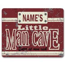 Little man cave personalizado-sinal de metal vintage | decoração da arte da parede do quarto dos meninos (visite nossa loja, mais produtos!!!) 2024 - compre barato