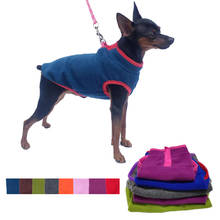 Флисовая одежда для маленьких собак, теплая весенне-осенняя жилетка для щенков, кошек, Ших-тцу, чихуахуа, одежда для французского бульдога, куртка для Мопса 2024 - купить недорого