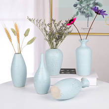 Jarrón de cerámica de estilo nórdico Jingdezhen, jarrón moderno de decoración suave para el hogar, accesorios de flores, adorno para porche 2024 - compra barato