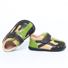 Кроссовки TipsieToes детские из натуральной кожи, плоская подошва, повседневная обувь для мальчиков и девочек 2024 - купить недорого