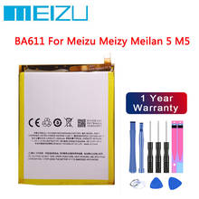 Batería BA611 Meizu 100% Original de 3070mAh para Meizu M5 Meizy Meilan 5, la más reciente producción de batería de alta calidad + herramientas gratis 2024 - compra barato