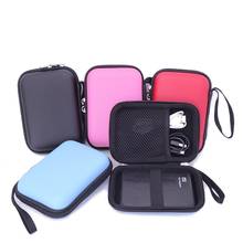 Funda de disco duro EVA PU de color puro de 2,5 pulgadas, bolsa de almacenamiento de disco duro SATA HDD móvil, para WD Elements SE 2024 - compra barato