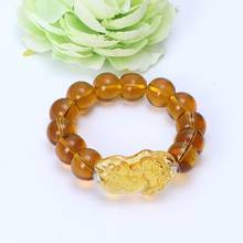 Feng Shui Citrine Gem Stone Wealth Pi Xiu Bracelet Attract Wealth and Good Luck L4ME 2024 - buy cheap