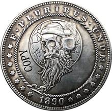 Hobo-Copia de moneda de dólar estadounidense, níquel, 1890-CC, tipo 167 2024 - compra barato