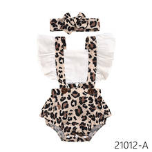 Baby Cute Cartoon Leopard New Romper 2pcs Baby Girls Clothes Minnie Romper+Headband 0-24M Infant Toddler Newborn Outfits Set 2024 - buy cheap