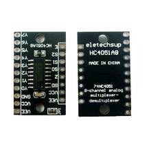 Módulo analógico multiplexor/desmultiplexor 74HC4051 para placa de pruebas Arduino Raspberry Pi, 2 unidades, 8 canales 2024 - compra barato