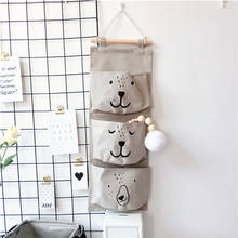 Cute Wall Mounted Storage Bag Wardrobe Organizer Hanging Organizer Sundries Cosmetics Toys Bag Wall Closet Organizer Bag 2024 - buy cheap