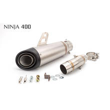 Motorcycle Sports Car Modified Exhaust Pipe Muffler Z400 Exhaust Pipe NINJA400 Middle Link Pipe Ninja 400 Exhaust Suit 2024 - buy cheap