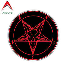 Aliauto Funny Satan Devil Demon Evil Hell Car Sticker Reflective Decal for Hyundai Accent I30 I35 Santa Fe Solaris ,10CM*10CM 2024 - buy cheap