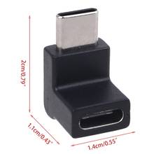 Adaptador convertidor USB 2022 tipo C macho a hembra, ángulo recto de 90 grados, novedad de 3,1 2024 - compra barato